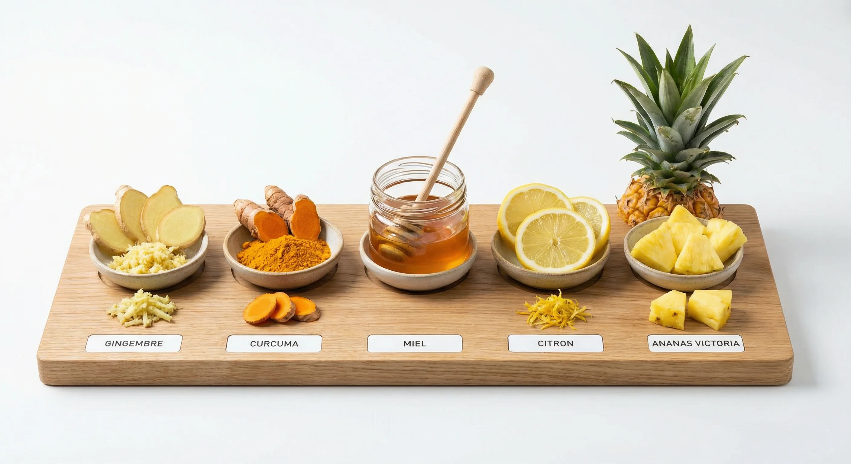 Les 5 ingrédients ZANDJABILA — Ginger Shot La Réunion