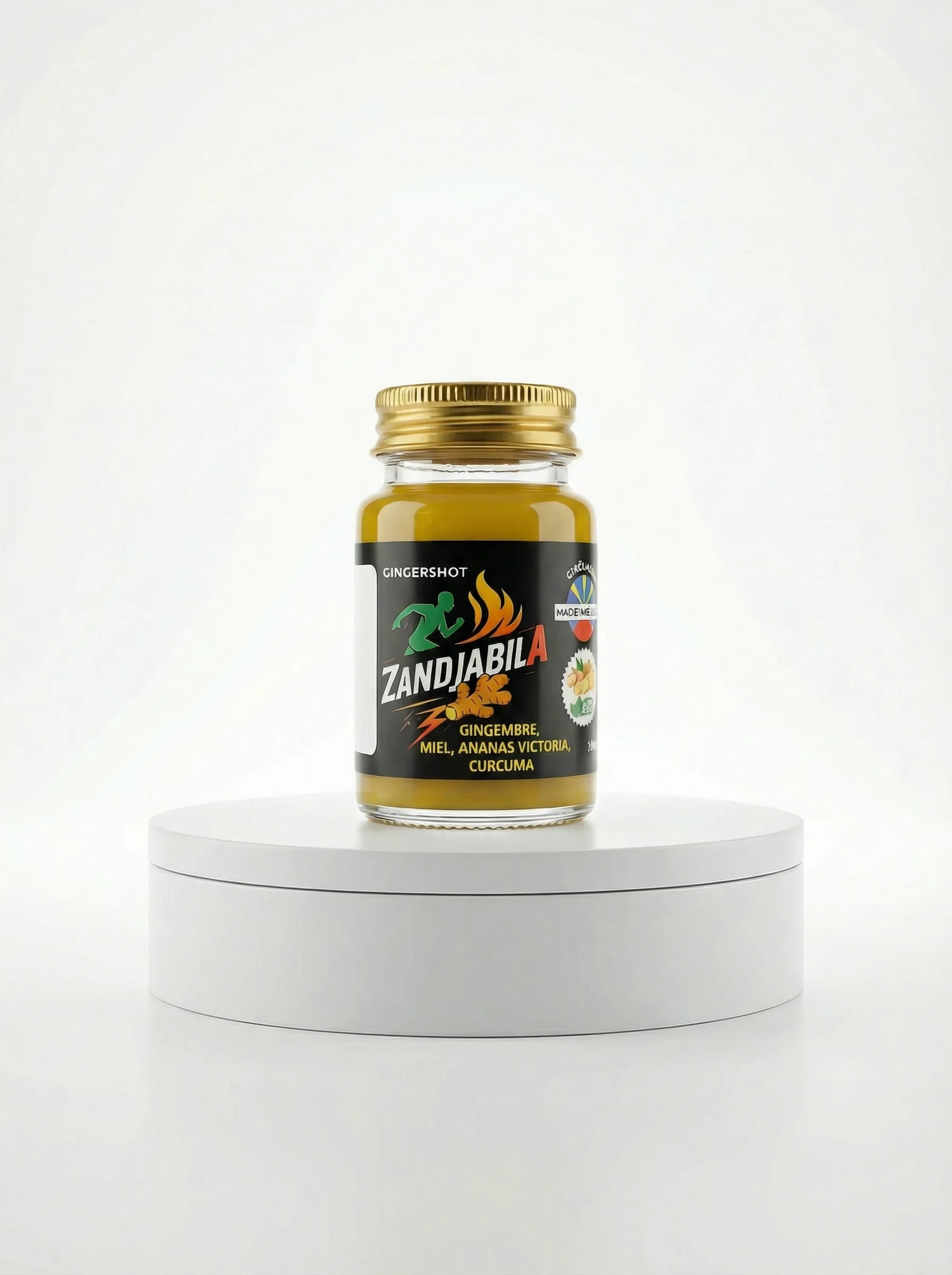 Zandjabila GingerShot Ginger Ananas — saveur artisanale La Réunion 974